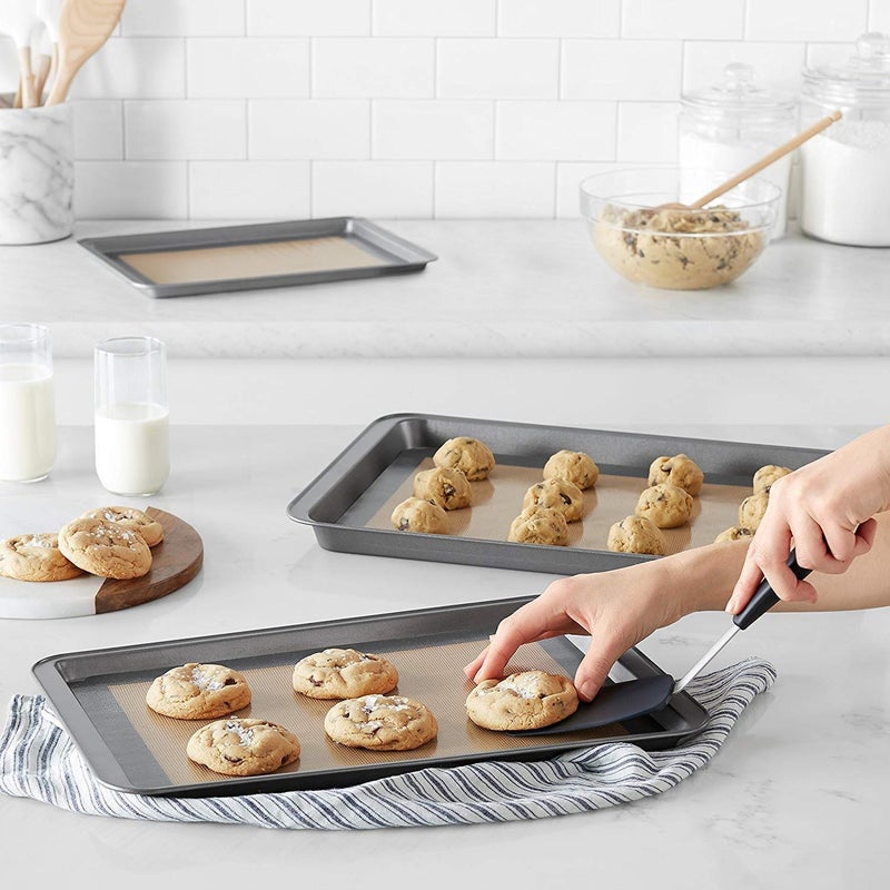 BOGZON Premium Non Stick Silicone Baking Mats Quarter Sheet Toaster Oven Liner Small,Set Of 2 Mats (Size 8.5" - 11.5") - Image 5